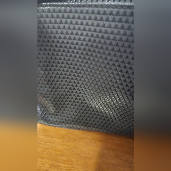 VINTAGE 1980'S LIZ CLAIBORNE  Leather Deep navy Crossbody Handbag - Picture 10 of 12